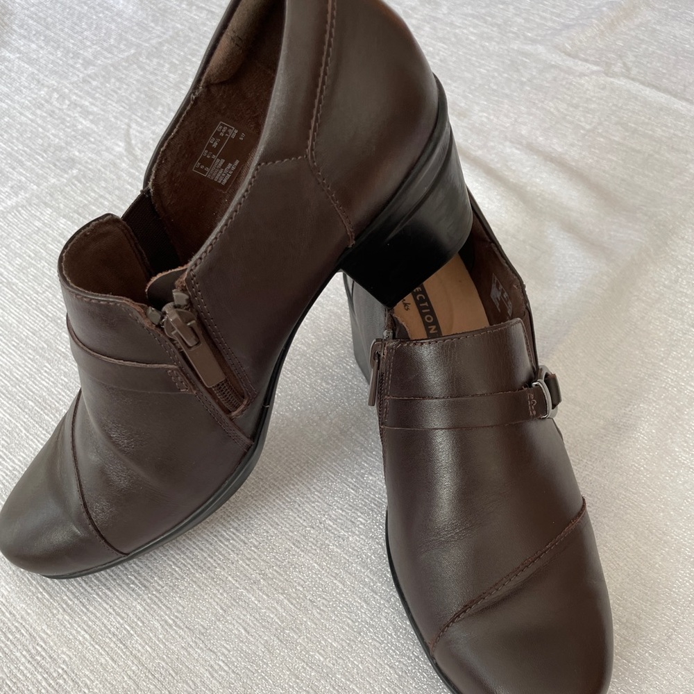 Clark Collection Heeled Booties/Mules